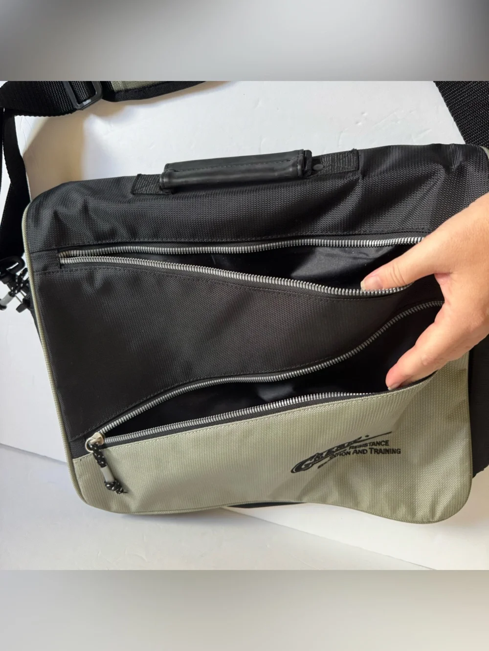 Vtg GREAT Gang Resistance Training Gemline Messenger Laptop Bag Briefcase